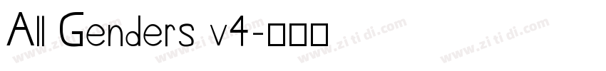 All Genders v4字体转换